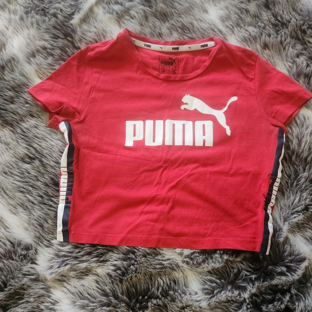 Puma red crop top